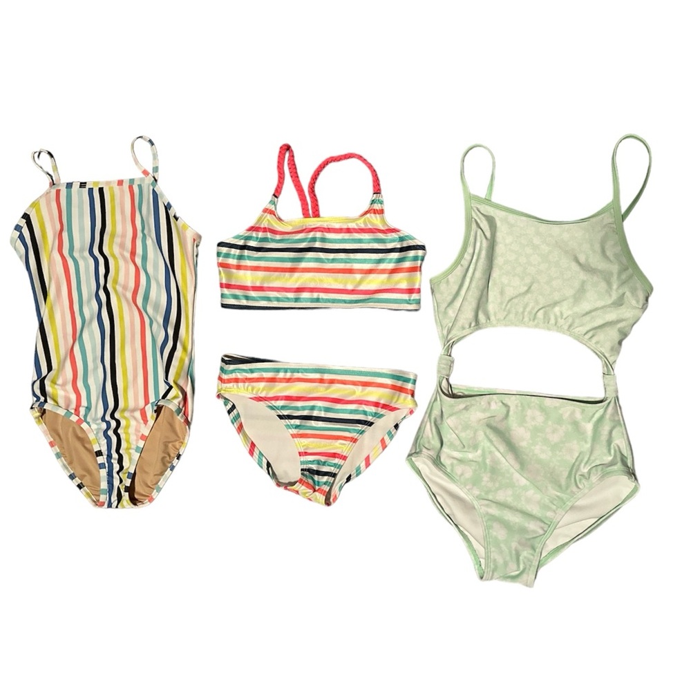 3 Swimsuits Gap, Old Navy & Art Class  10/12 Large